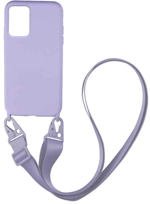 Θήκη CarryHang Liquid Silicone Strap Samsung Galaxy A72 4G Λιλά - My Colors - Λιλά - Galaxy A72 4G
