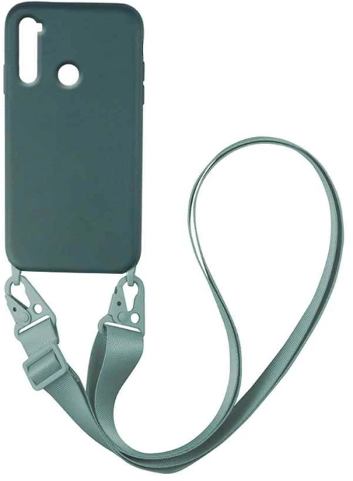 Θήκη CarryHang Liquid Silicone Strap Xiaomi Redmi Note 8T Πράσινο Σκούρο - My Colors - Πράσινο Σκούρο - Redmi Note 8T