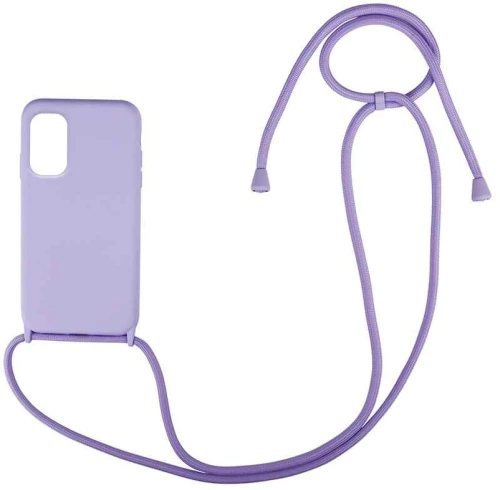 Θήκη Σιλικόνης με Κορδόνι CarryHang Xiaomi Poco F3/Mi 11i Λιλά - My Colors - Λιλά - Poco F3/Mi 11i