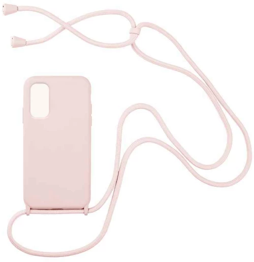 Θήκη Σιλικόνης με Κορδόνι CarryHang Xiaomi Redmi Note 10 5G / Poco M3 Pro 5G Ροζ - My Colors - Ροζ - Poco M3 Pro 5G, Redmi Note 10 5G