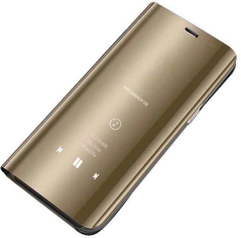 Clear View Cover Huawei P Smart 2021 Χρυσό - OEM - Χρυσό - P Smart 2021