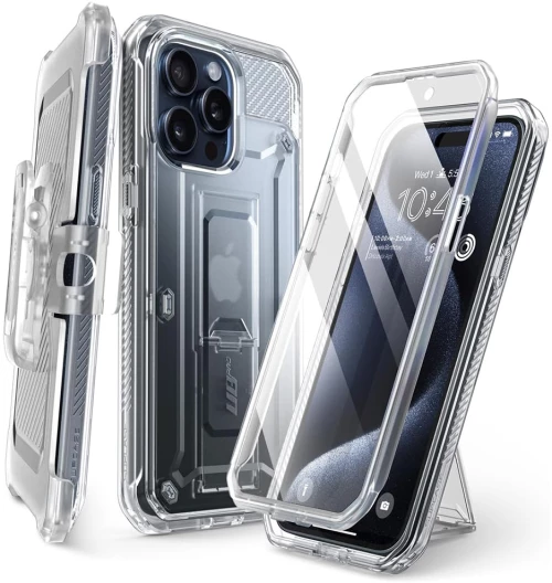 Supcase - Unicorn Beetle Pro - iPhone 15 Pro Max - Clear