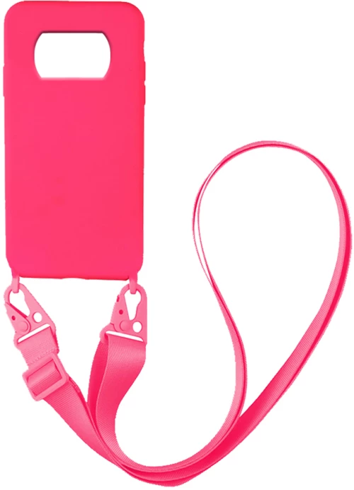 Θήκη CarryHang Liquid Silicone Strap Xiaomi Poco X3 NFC / Poco X3 Pro Φουξ - My Colors - Φουξ - Poco X3 NFC, Poco X3 Pro