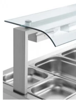 Bain marie επιτραπέζιο με Sneeze Guard 108cm