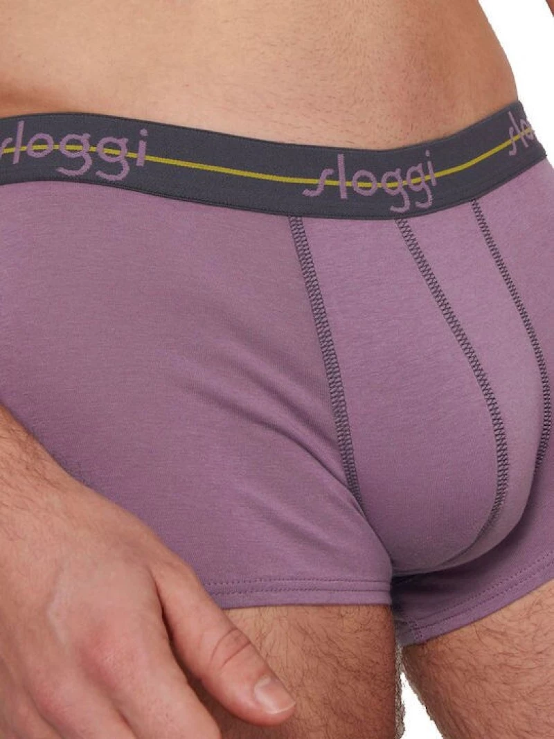Sloggi ανδρικό boxer x2 start hipster μώβ-γκρί 10206968 v021/v3