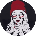 Raw sticker Art Deco