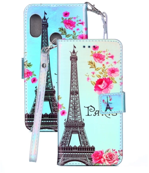 Horizontal Flip Blue-ray Leather Case for Xiaomi Redmi 6 Pro, with Holder & Card Slots & Wallet (OEM)