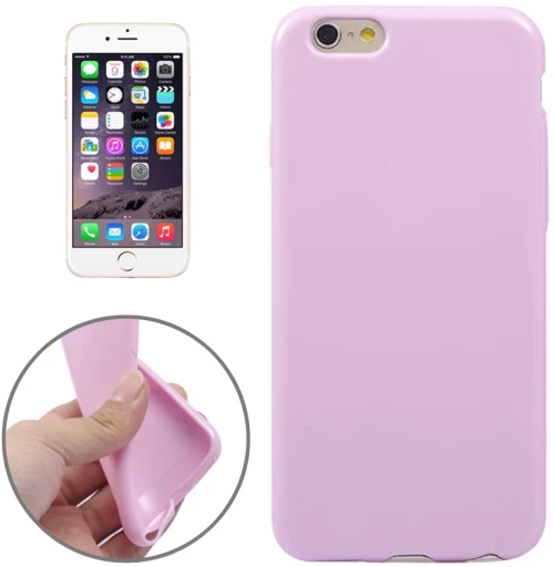 Pure Color Pattern TPU Case for iPhone 6 & 6S(Pink) (OEM)