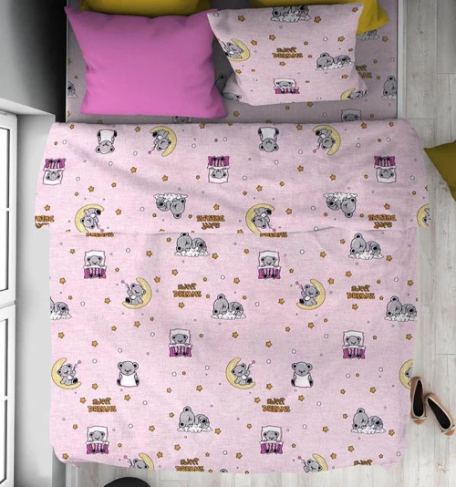 Σετ Σεντόνια Μονά 3τμχ (160x240) Sweet Dreams 550 Pink DimCol