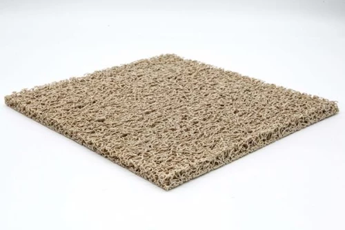 Πατάκι εξώπορτας Spaghetti 15mm Beige φάρδος:122cm με το μέτρο Διάτρητο New Plan