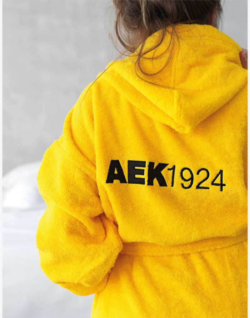 Μπουρνούζι με κουκούλα AEK 1924 Adults XXL Palamaiki