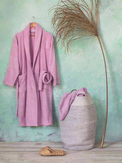 Μπουρνούζι Asana Pink XL nima