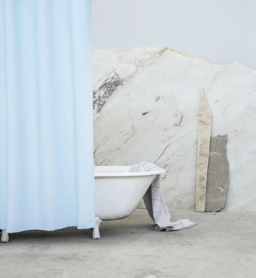 Κουρτίνα μπάνιου υφασμάτινη (180x200) Essential Blue nima