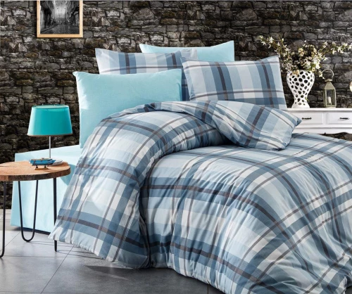 Σετ Σεντόνια Υπέρδιπλα (220x240) Εκάβη 421 Sky Blue DimCol