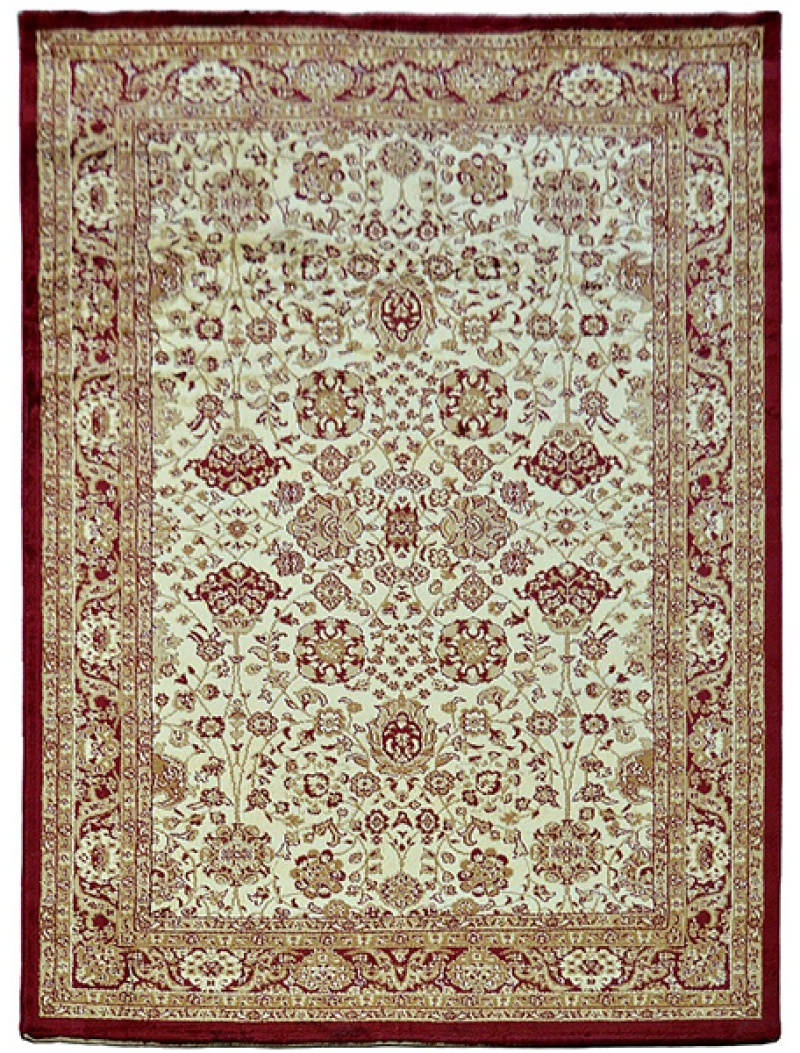 Χαλί μηχανής Antique 1332 Cream - Red Eurofil 200x290