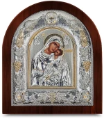 Ασημένια εικόνα ΓΛΥΚΟΦΙΛΟΥΣΑ  15x13cm