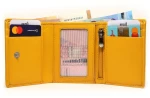 Δερμάτινο Πορτοφόλι MENTZO L301 YELLOW RFID IRIS