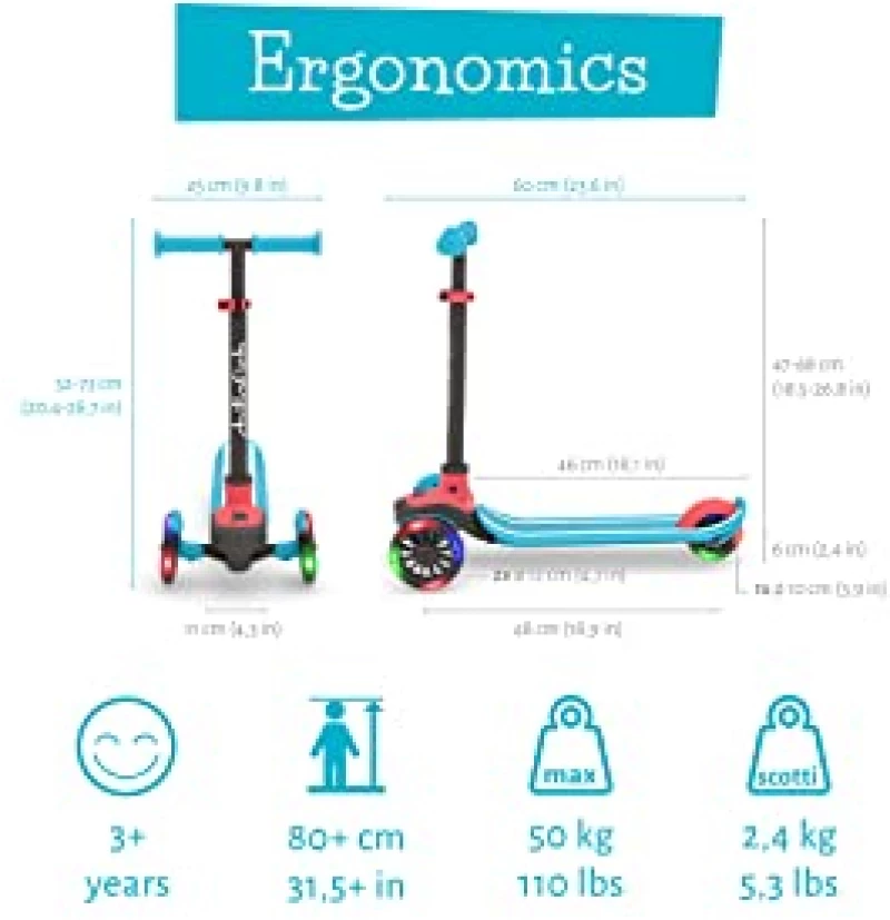 Chillafish Skotti Scooter GLOW Blue