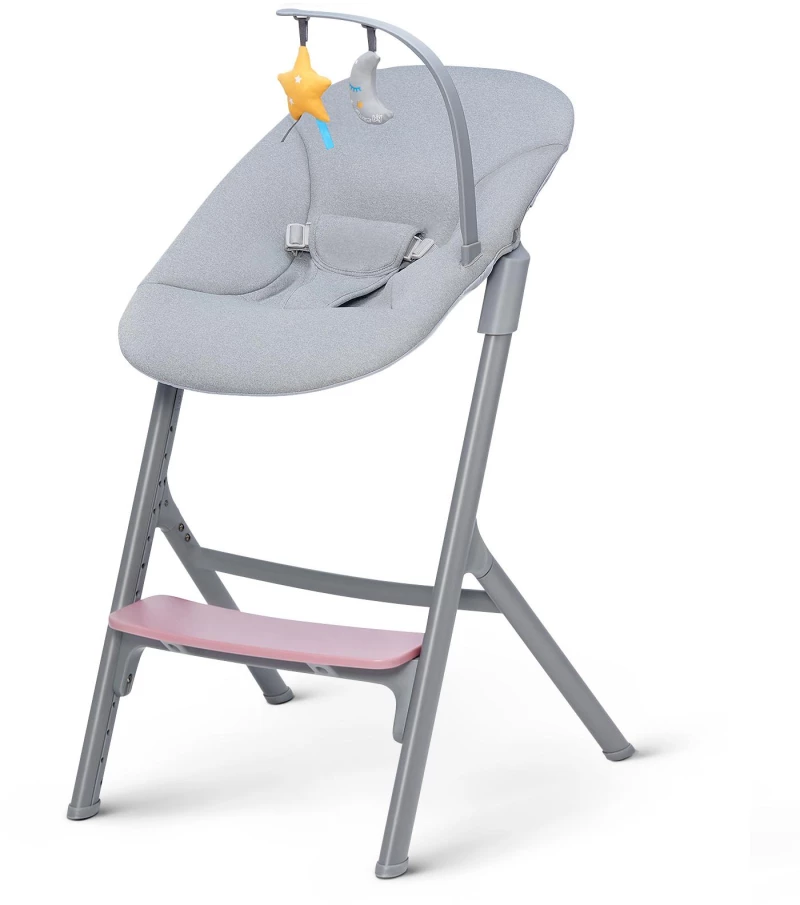 Καρέκλα Φαγητού + Ρήλαξ Kinderkraft Livy CALMEE Pink