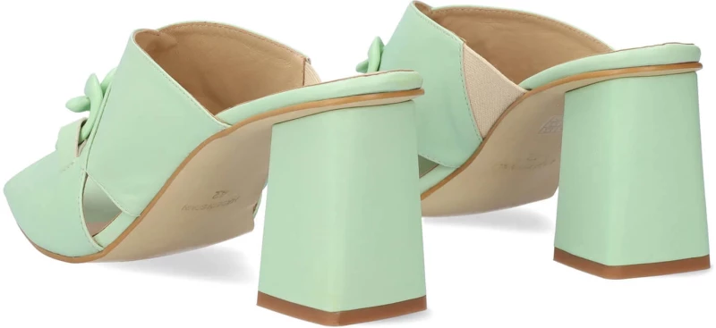 Andres Machado Marina-19 Δερμάτινο Mule Μεντα 7,5cm