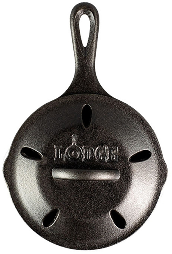 LODGE Μαντεμένιο Τηγάνι – Καπνιστήρι 16.51εκ.