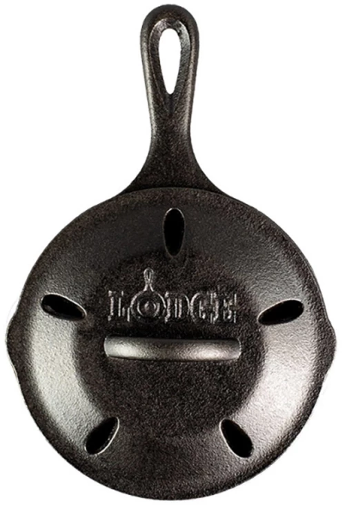 LODGE Μαντεμένιο Τηγάνι – Καπνιστήρι 16.51εκ.