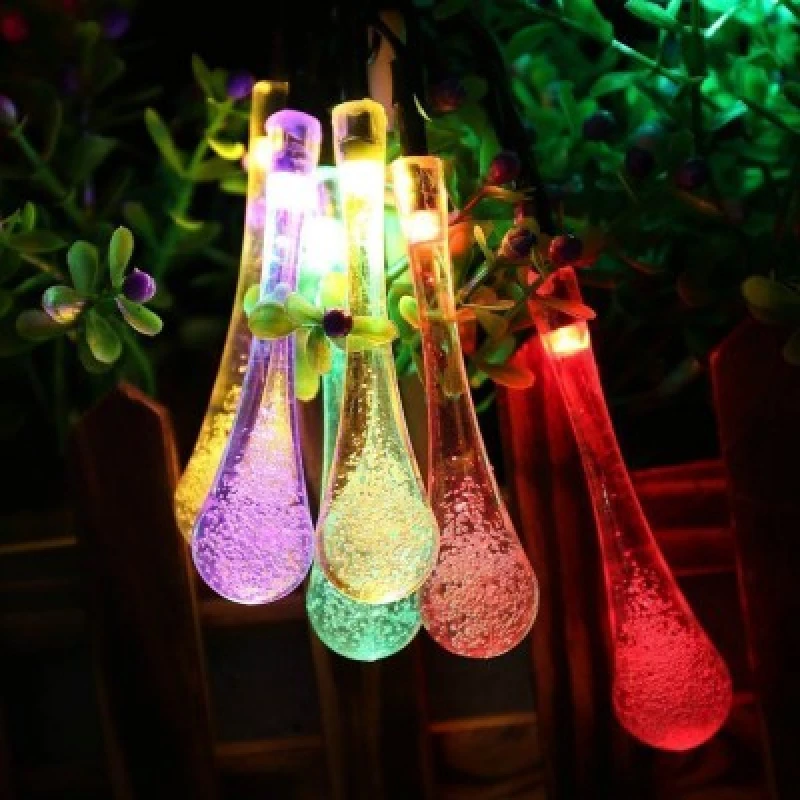 Λαμπάκια ηλιακά σταλακτίτες πολύχρωμα rgb