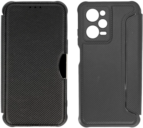 POWERTECH θήκη Razor Carbon MOB-1910, Xiaomi Note 12 Pro/X5 Pro, μαύρη