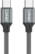 LDNIO καλώδιο USB-C σε USB-C LC441C, 65W PD, 1m, γκρι