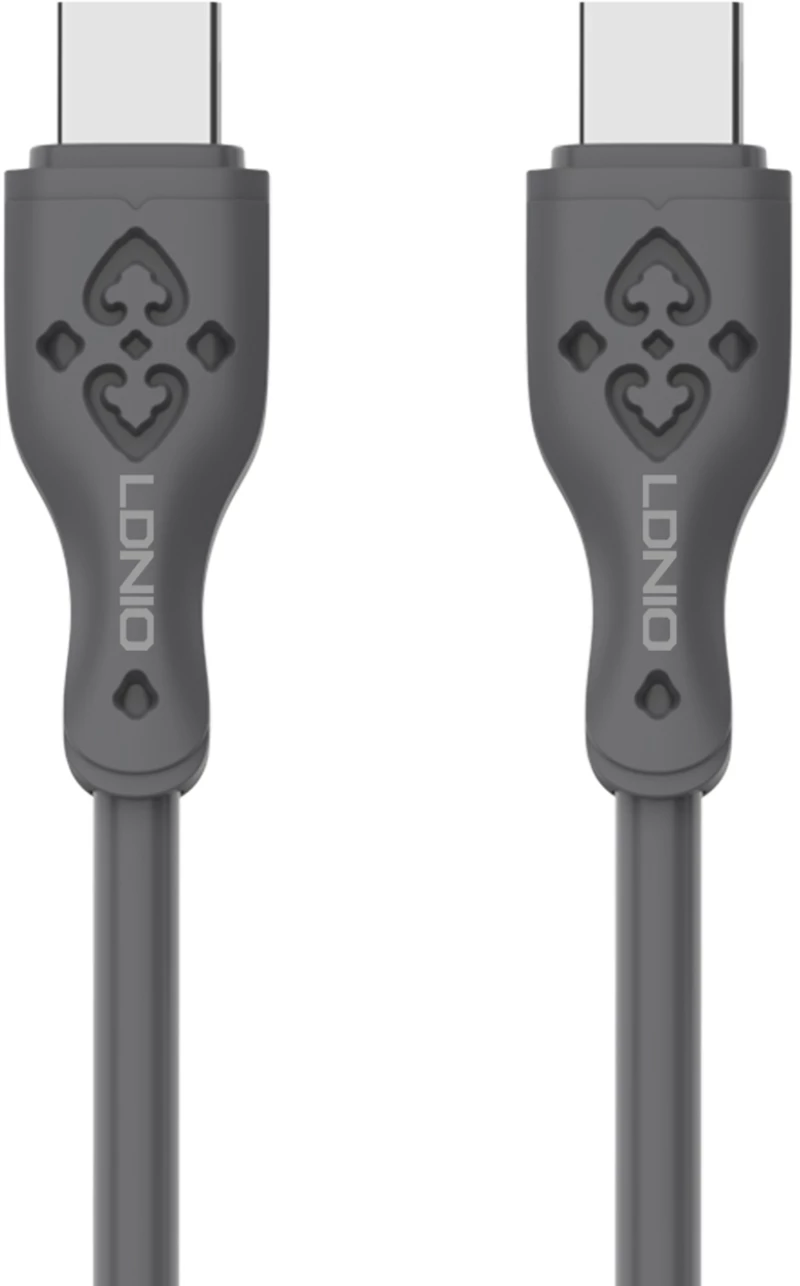 LDNIO καλώδιο USB-C σε USB-C LC811C, 65W PD, 1m, γκρι