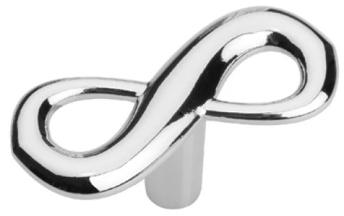 Roline 513 Πόμολο Επίπλου από Ζάμακ Χρώμιο 48x20mm