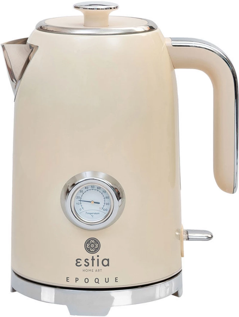 ESTIA ΒΡΑΣΤΗΡΑΣ RETRO EPOQUE ΑΝΟΞΕΙΔΩΤΟΣ 2200w 1.7lt ΚΡΕΜ