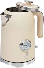 ESTIA ΒΡΑΣΤΗΡΑΣ RETRO EPOQUE ΑΝΟΞΕΙΔΩΤΟΣ 2200w 1.7lt ΚΡΕΜ