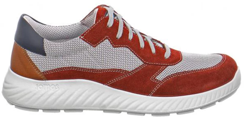 Jomos 3263057605016 Ανατομικό Δερμάτινο Comfort Casual Κόκκινο