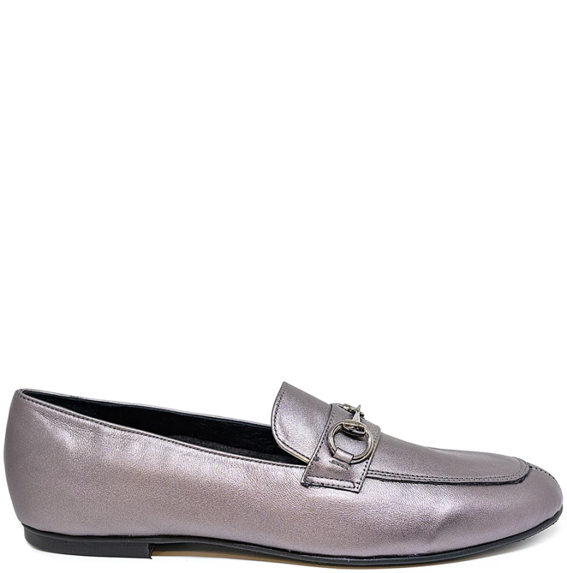 BigShoes GA1147-41 Δερμάτινο Μοκασίνι Ατσαλί