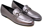 BigShoes GA1147-41 Δερμάτινο Μοκασίνι Ατσαλί