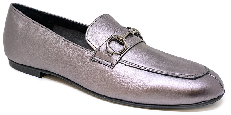 BigShoes GA1147-41 Δερμάτινο Μοκασίνι Ατσαλί