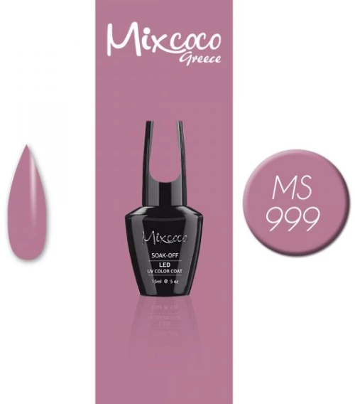 Mixcoco MS-999 Ημιμόνιμο Βερνίκι 15ml (Σκούρο Σάπιο-Μήλο)