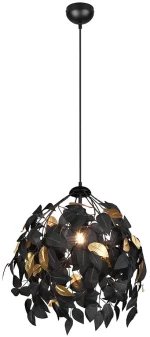 Φωτιστικό Κρεμαστό RL Lighting Leavy R10461932 Μαύρο-Χρυσό