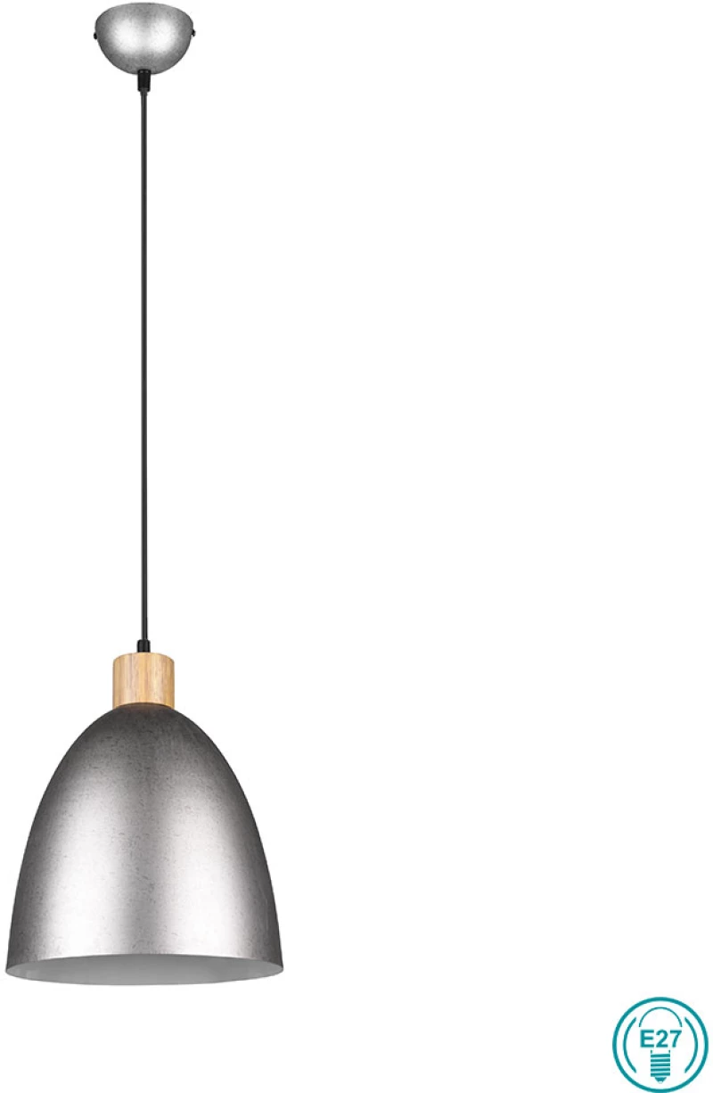 Κρεμαστό Φωτιστικό RL Lighting Jagger R30681067 Νίκελ Αντικέ