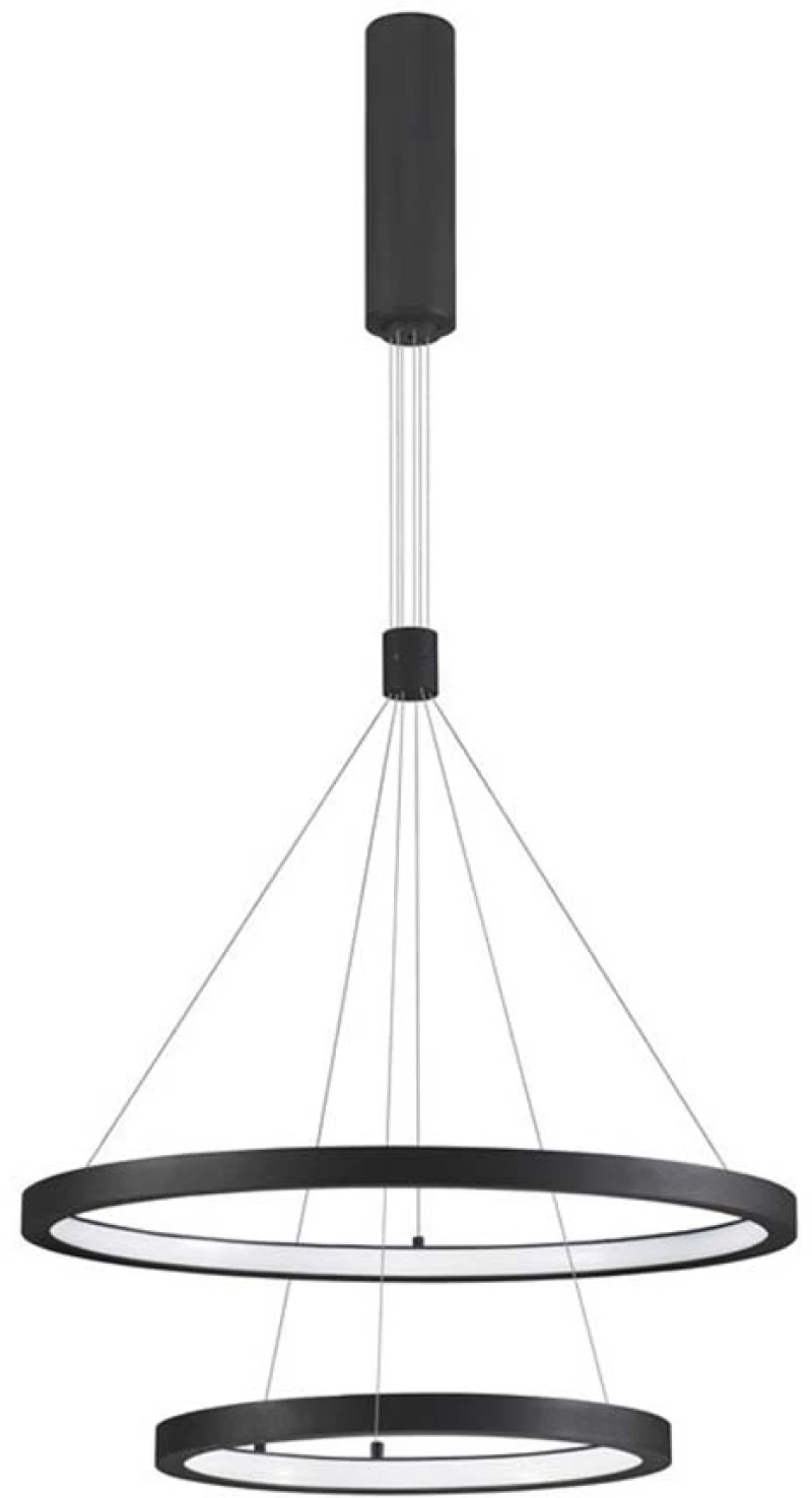 Φωτιστικό Κρεμαστό Sole Luce Empatia 2060662719 Μαύρο Ματ - Dimmable