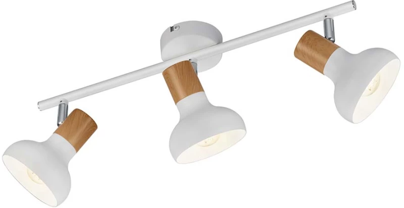 Σποτ RL Lighting Latika R81523031 Λευκό με Φυσικό Ξύλο