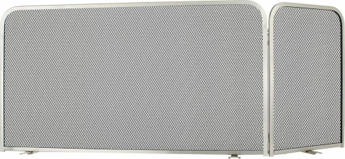 Zogometal 584 Μεταλλική Κάλυψη Τζακιού Γωνιακή 50x90+35 εκ., Νίκελ Ματ