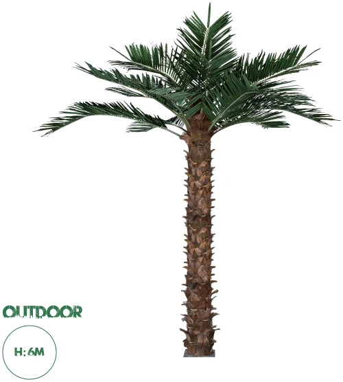 GloboStar® Artificial Garden COCONUT PALM TREE 20436 Τεχνητό Διακοσμητικό Φοινικόδεντρο Κοκοφοίνικας Υ600cm