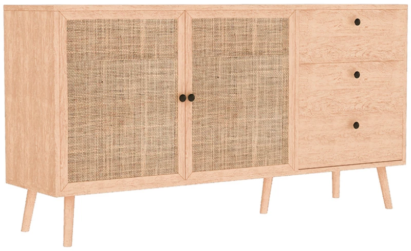 Μπουφές Oslo pakoworld sonoma 150x39x79εκ 086-000004