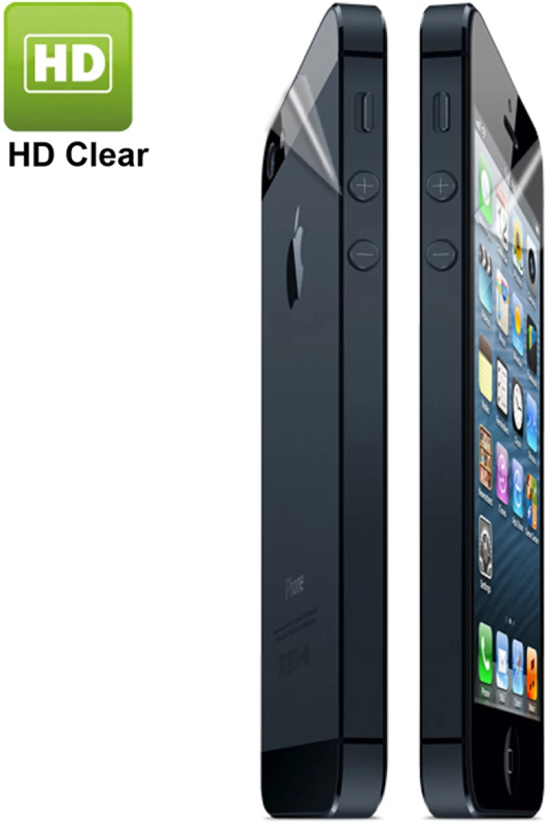 High Quality 2 in 1 (Front Screen + Back Cover) Clear LCD Screen Protector for iPhone 5 (Japan Materials) (OEM)