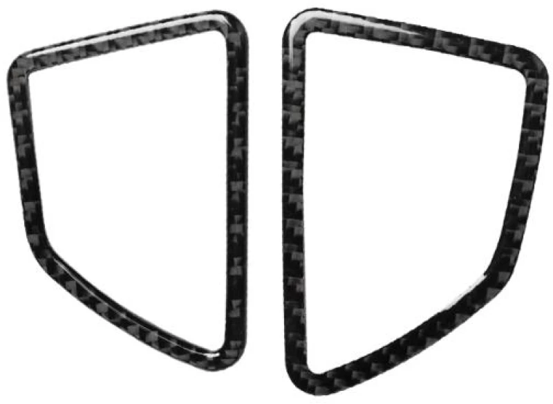 2 in 1 Car Carbon Fiber Solid Color Dashboard Air Outlet Decorative Sticker for BMW E70 X5 / E71 X6 2008-2013, Left Drive (OEM)