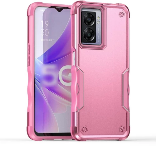 For OPPO A57 4G Non-slip Shockproof Armor Phone Case(Pink) (OEM)
