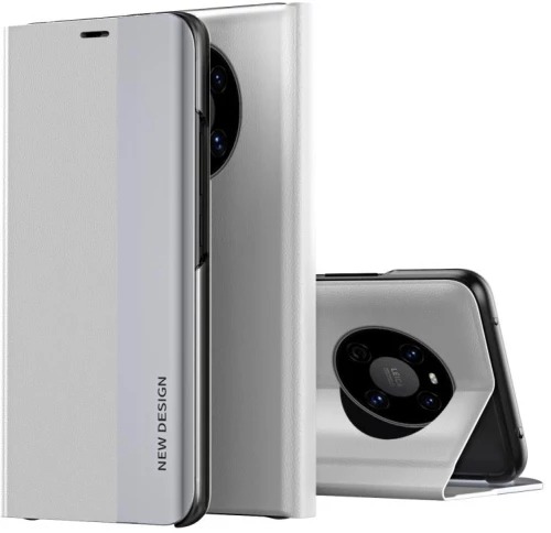 For Honor X9 4G / 5G 2022 / X30 / Magic4 Lite 5G Side Electroplated Adsorption Leather Phone Case(Silver) (OEM)