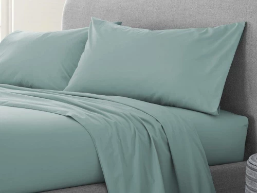 Σετ Σεντόνια Μέντα 100% Βαμβακερά Reactive One Color Γαρύφαλλο - 200x260, Χωρίς Λάστιχο